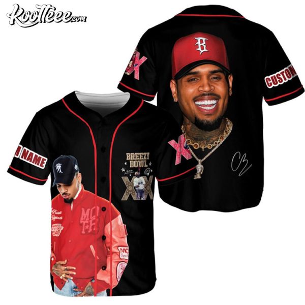Customized Retro Chris Brown Breezy Bowl XX Baseball Jersey