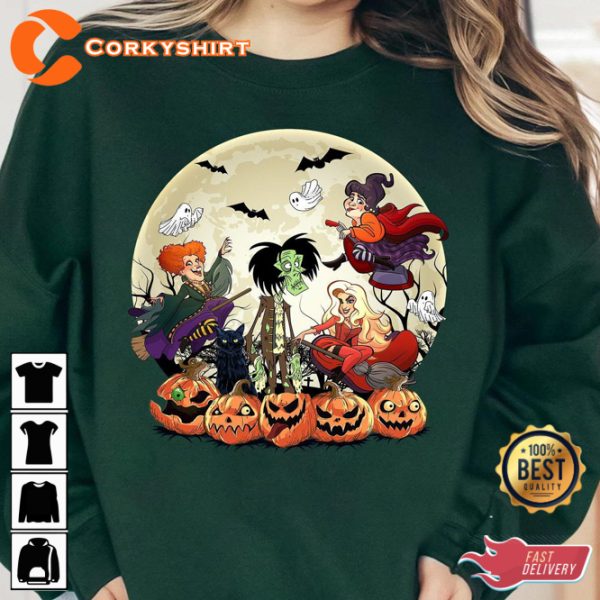 Disney Hocus Pocus Halloween Sanderson Sisters T-Shirt - Image 2