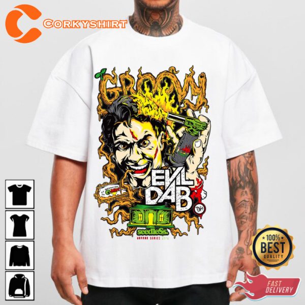 Evil Dead 2 Groovy Holiday Celebrate Halloween Outfit Unisex T-Shirt - Image 2