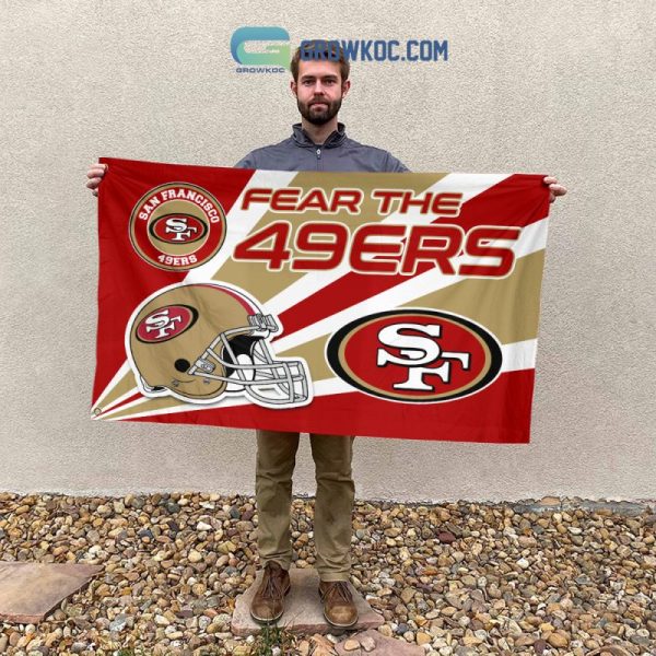 Fear The San Francisco 49ers NFL House Garden Flag - Image 2