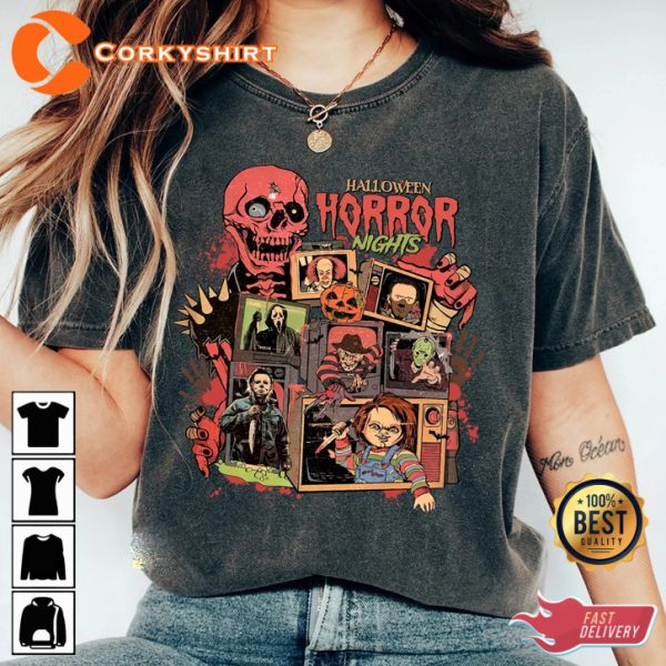 Five Nights at Freddy Horror Halloween Charaacter Gaming Vibes Unisex T-Shirt - Image 2