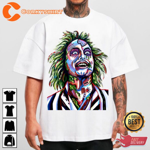 Haunted Delights Beetlejuice Fantasy Holiday Celebrate Halloween Outfit Unisex T-shirt - Image 2
