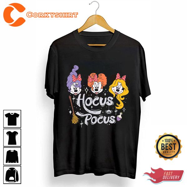 Hocus Pocus Halloween Disney Mickey And Friends Spooky Costume T-Shirt - Image 2