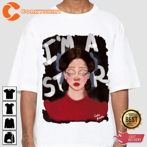 Im A Star Mia Goth Pearl Movie Holiday Celebrate Halloween Outfit Unisex T-shirt - Image 2