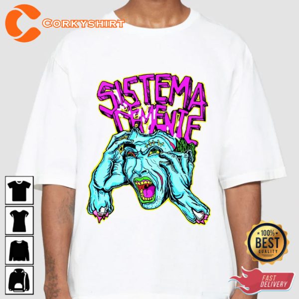 La Demente 2 Sistema 2023 Trendy Holiday Celebrate Halloween Outfit Unisex T-Shirt - Image 2