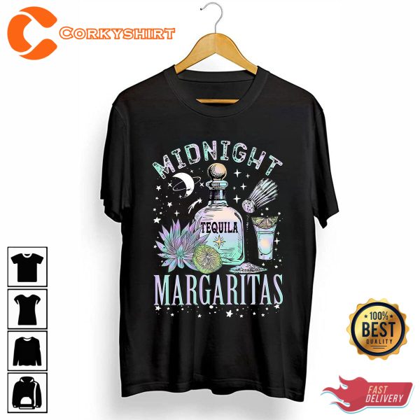 Midnight Margaritas Midnight Margarita Halloween Spooky Costume T-Shirt - Image 2