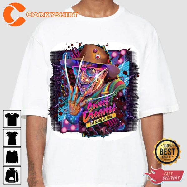 Nightmare on Elm Street Freddys Haunting Horror Holiday Celebrate Halloween Outfit Unisex T-Shirt - Image 2