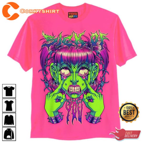 SICK OF YOU HALLOWEEN FAN T-SHIRT - Image 2