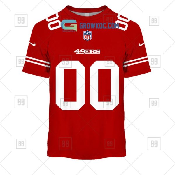 San Francisco 49ers NFL Personalized Home Jersey Hoodie T Shirt - Image 6