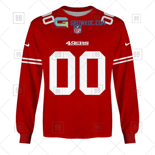 San Francisco 49ers NFL Personalized Home Jersey Hoodie T Shirt - Image 4