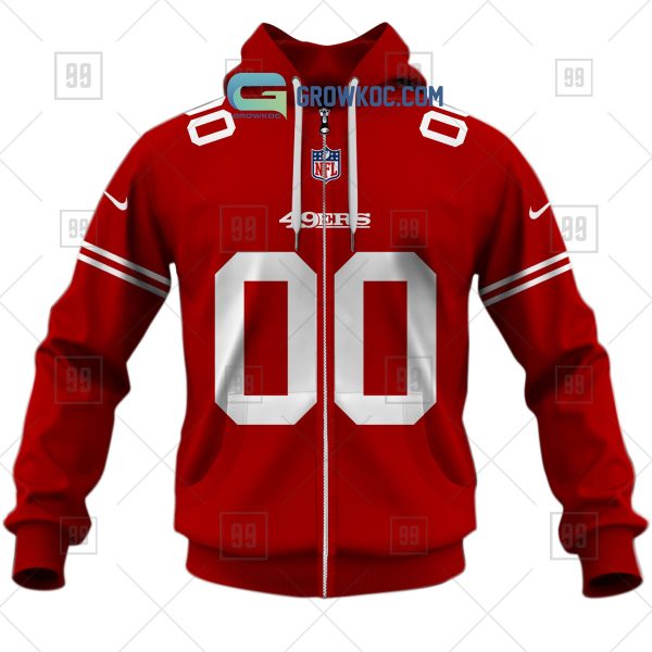 San Francisco 49ers NFL Personalized Home Jersey Hoodie T Shirt - Image 2