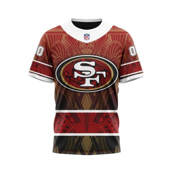 San Francisco 49ers NFL Special Native With Samoa Culture Hoodie T Shirt - Image 6