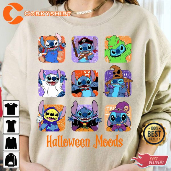 Stitch Lilo And Stitch Halloween Disney T-Shirt - Image 2