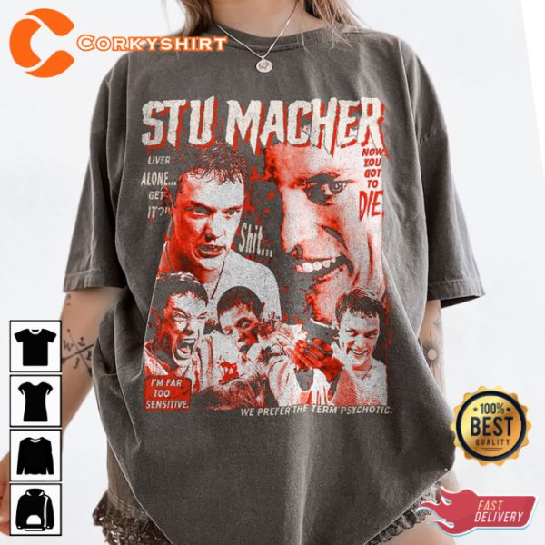 Stuart Stu Macher Scream Scary Movie Fan Lover Halloween Costume T-Shirt - Image 2