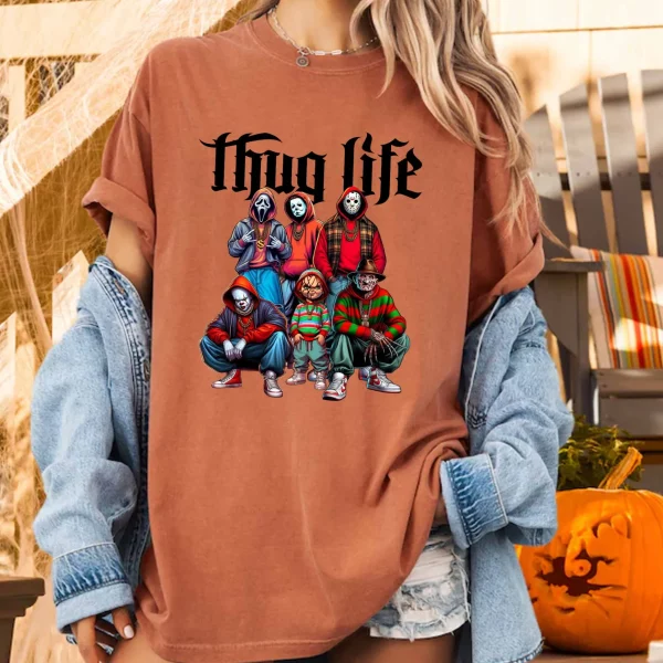 Thug Life Horror Ver 3 – Sweatshirt, Tshirt, Hoodie - Image 3