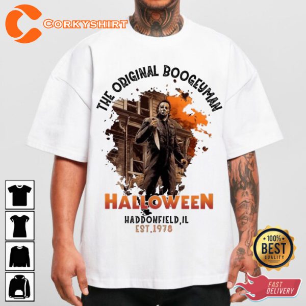 The Boogeyman Fear The Michael Myers Horror Holiday Celebrate Halloween Outfit Unisex T-Shirt - Image 2
