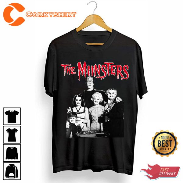 The Munster Freaky Family Spooky Halloween Costume T-Shirt - Image 2