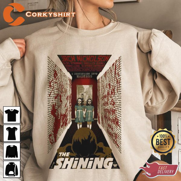 The Shining Come Play With Us Classic Horror Movie T-Shirt - Image 2