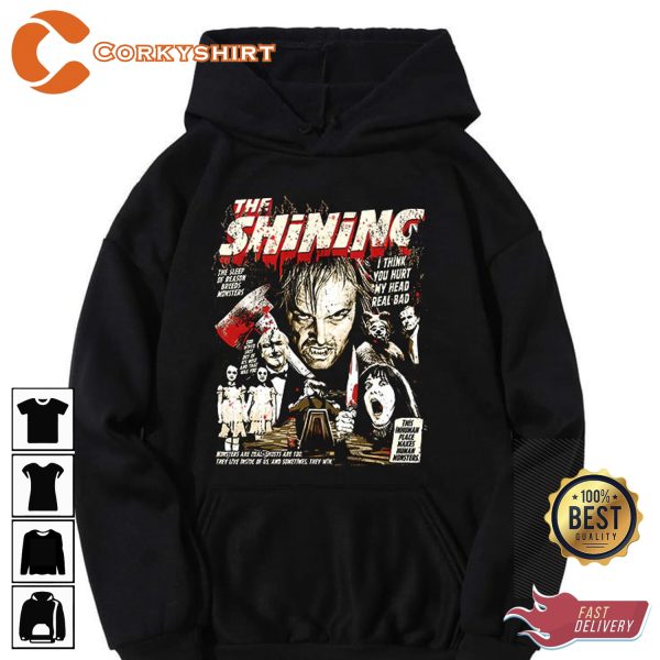 The Shining Horror Movie I Think You Hurt My Head So Bad Classic T-shirt - Image 2