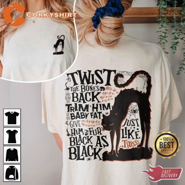 Twist The Bones Double Side Baby Fat Halloween Horror Inspired T-Shirt - Image 2