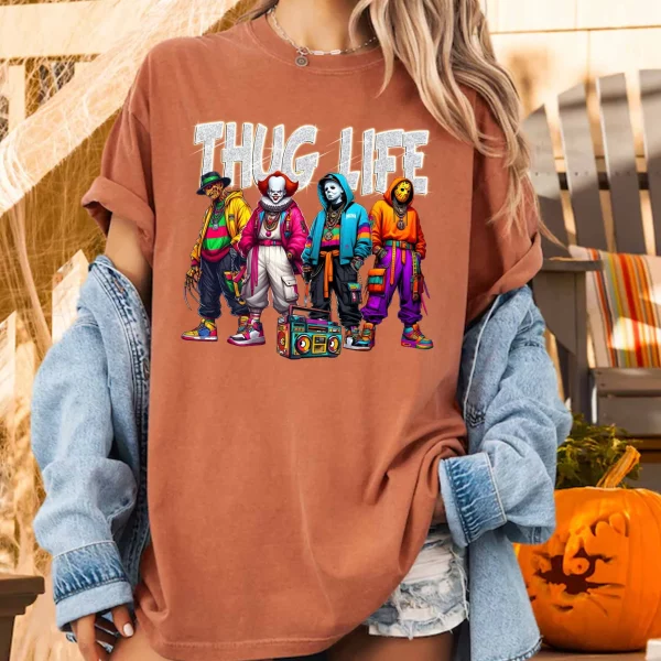 Thug Life Horror Ver 7 – Sweatshirt, Tshirt, Hoodie - Image 3