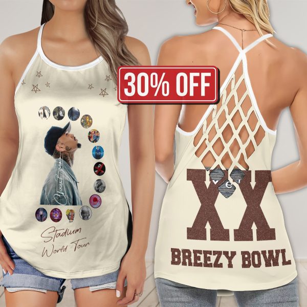 Breezy Bowl Cross Open Back Camisole Tank Top