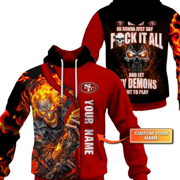 Personalized San Francisco 49ers Let My Demon Out To Play