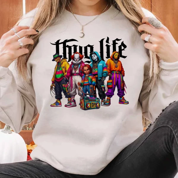 Thug Life Horror Ver 6 – Sweatshirt, Tshirt, Hoodie
