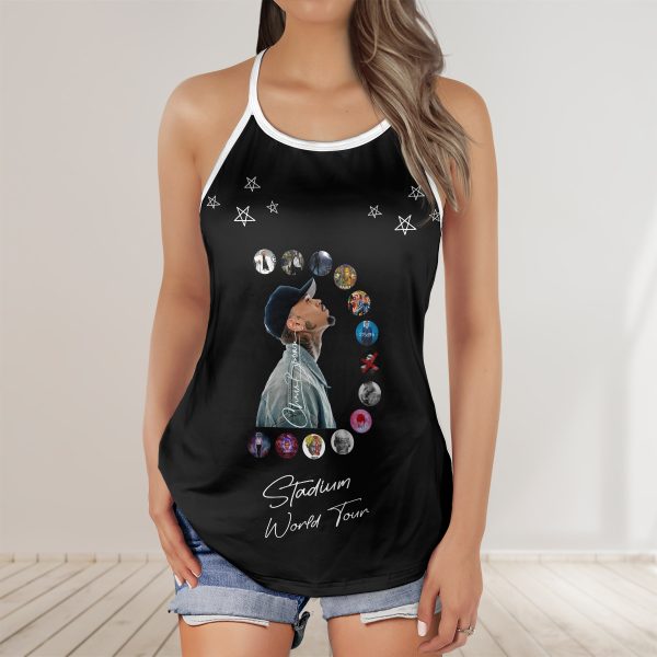 Breezy Bowl Cross Open Back Camisole Tank Top Multi Colors - Image 4