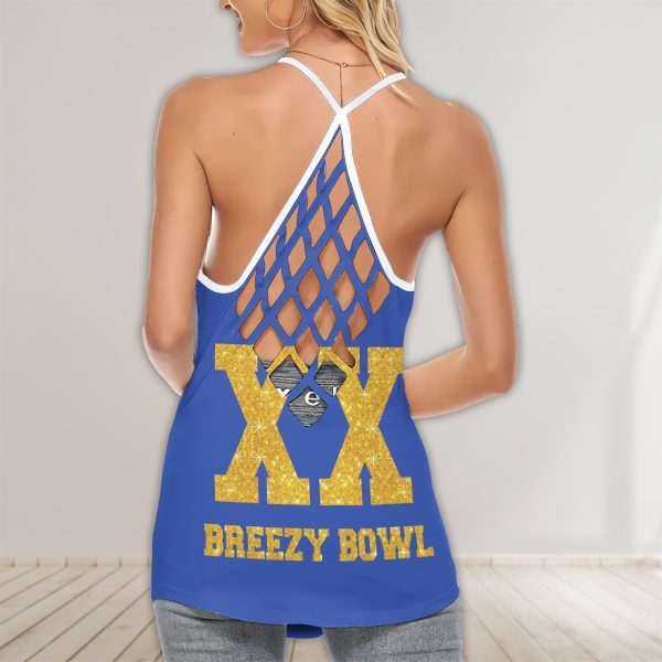 Breezy Bowl Cross Open Back Camisole Tank Top Multi Colors - Image 7