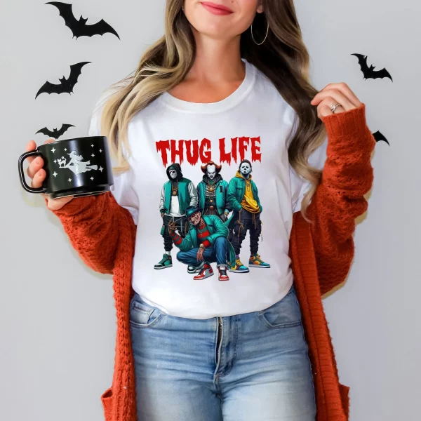 Thug Life Horror Ver 4 – Sweatshirt, Tshirt, Hoodie - Image 3