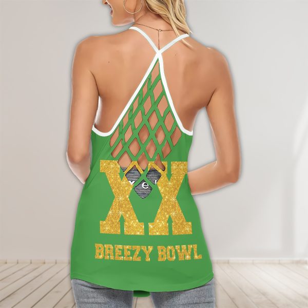Breezy Bowl Cross Open Back Camisole Tank Top Multi Colors - Image 9