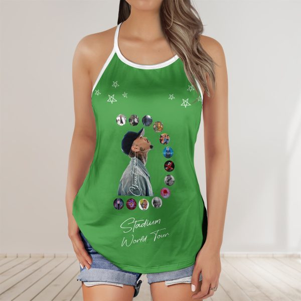 Breezy Bowl Cross Open Back Camisole Tank Top Multi Colors - Image 8
