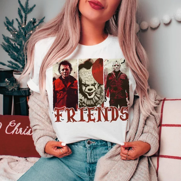 Halloween Horror Characters , Friends Horror Characters  Tshirt Sweater