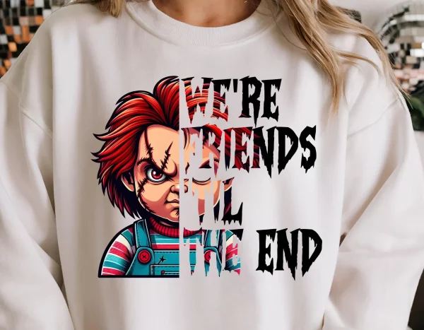 We're Friend Til Then End Funny Unisex T-Shirt, Spooky Season Halloween Shirt, Halloween Gift