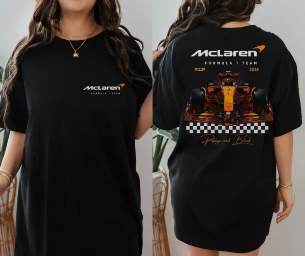 McLaren 2025 F1 T-Shirt – Lando Norris & Oscar Piastri Racing Tee, Unisex Formula One Fan Gift - Image 3