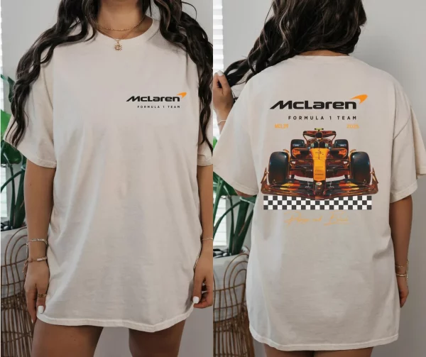 McLaren 2025 F1 T-Shirt – Lando Norris & Oscar Piastri Racing Tee, Unisex Formula One Fan Gift - Image 4