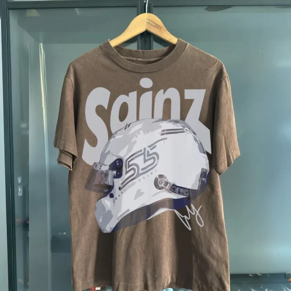Carlos Sainz Williams F1 Shirt – Vintage Racing Tee 55, Formula One T-Shirt, Gift for Sainz Fans - Image 2