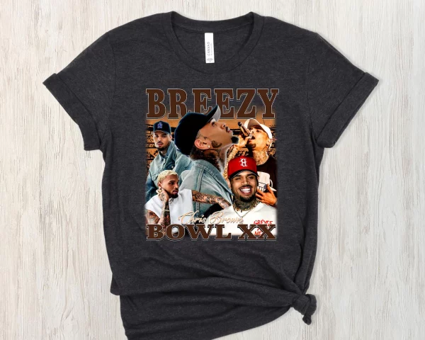 2025 Breezy Bowl XX Chris Brown Shirt – Album Cover Graphic Tee, Fan Gift for Music Lovers