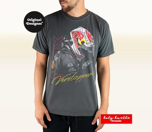 Max Verstappen Red Bull F1 Shirt – Vintage Racing Graphic Tee, Formula One Merch, Gift for Fans - Image 2