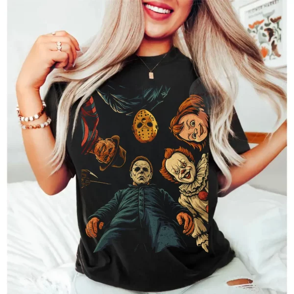 Halloween Characters , Halloween 2025 ,Halloween Tshir, Horror Movie , Scary Movie - Image 3