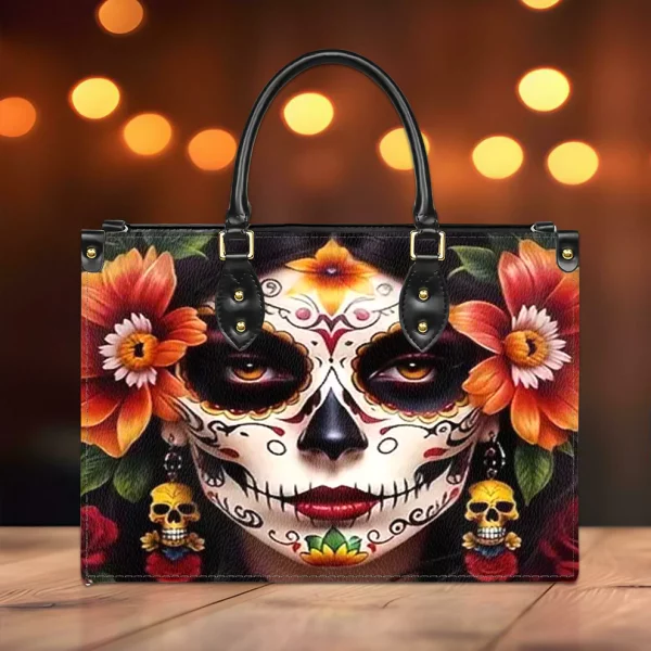 Womens Skull Purse Handbag Set - Halloween Gift