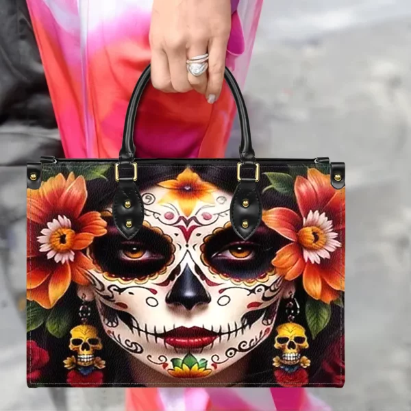 Womens Skull Purse Handbag Set - Halloween Gift - Image 5