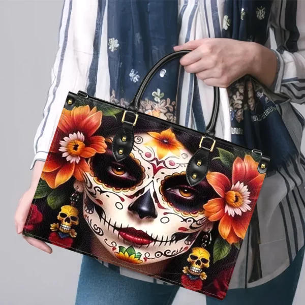 Womens Skull Purse Handbag Set - Halloween Gift - Image 4