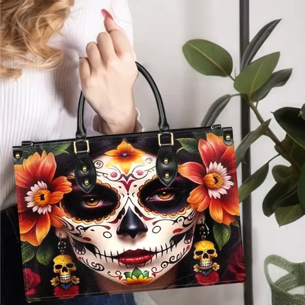Womens Skull Purse Handbag Set - Halloween Gift - Image 3