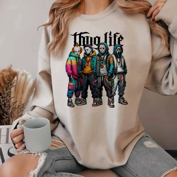 Thug Life Horror Ver 1 – Sweatshirt, Tshirt, Hoodie