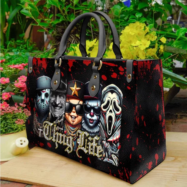 Thug Life Horror Characters Purse Handbag Set - Halloween Gift