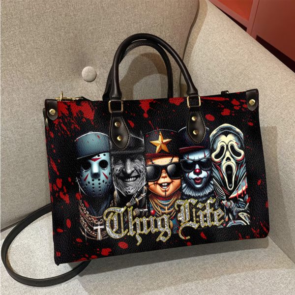 Thug Life Horror Characters Purse Handbag Set - Halloween Gift - Image 3