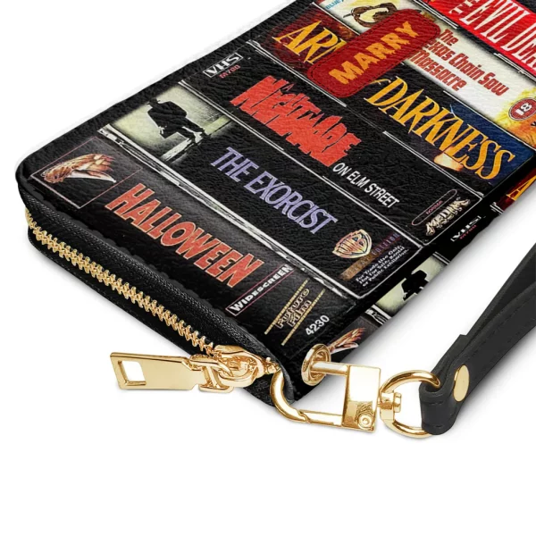 Personalized Horror Movie Themed Leather Wallet - Halloween Gift - Image 4