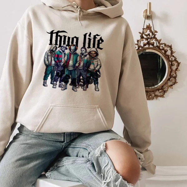 Thug Life Horror Ver 2 – Sweatshirt, Tshirt, Hoodie - Image 3